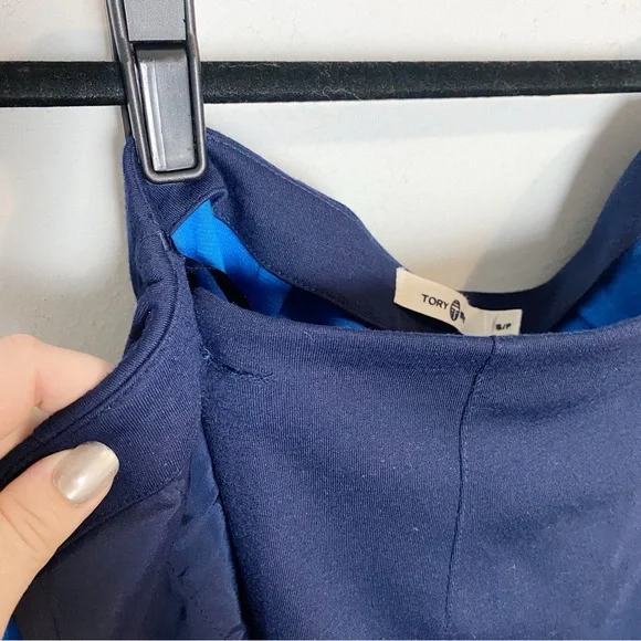 Tory Sport Blue Two Tone Wrap Maxi Skirt - Picture 8 of 14